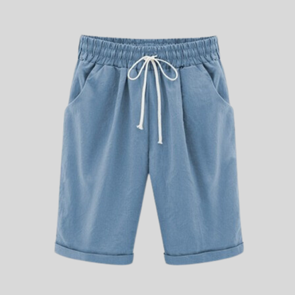 Men's Shorts - Cotton - Regular Fit - Elastic Waist with Drawstring - Casual Comfort