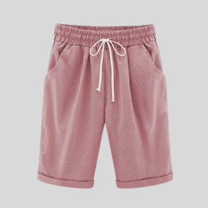 Men's Shorts - Cotton - Regular Fit - Elastic Waist with Drawstring - Casual Comfort