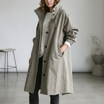 Longline Utility Coat for Women – Timeless Layering & Everyday Style