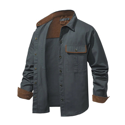 Men's Shirt - Button Closure - 100% Cotton - Casual Fit - Chest Pockets