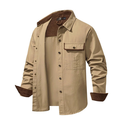 Men's Shirt - Button Closure - 100% Cotton - Casual Fit - Chest Pockets