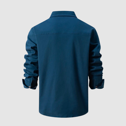 Men's Shirt - Button Closure - Regular Fit - Long Sleeves - Two Chest Pockets