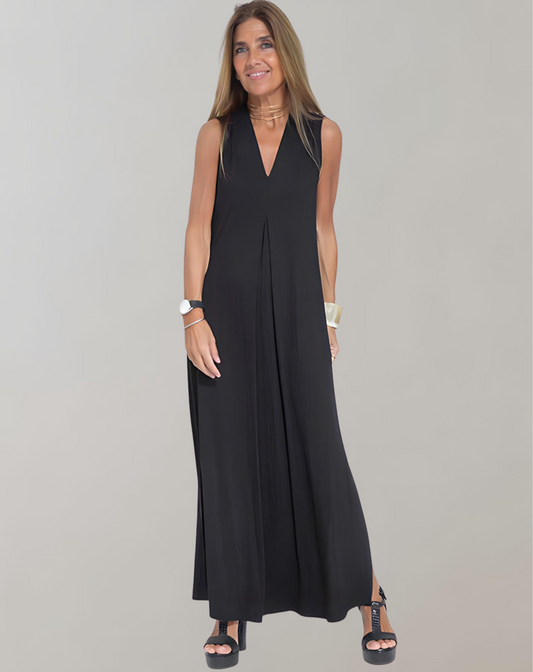 Women's Dress – Slim Fit – Sleeveless – V-Neck – Light and Breathable Quality