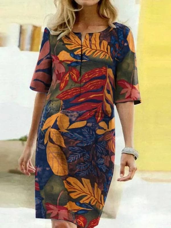 Fanny - Designer dress with half sleeves