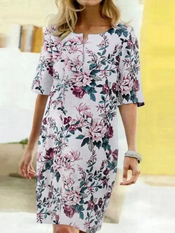 Fanny - Designer dress with half sleeves