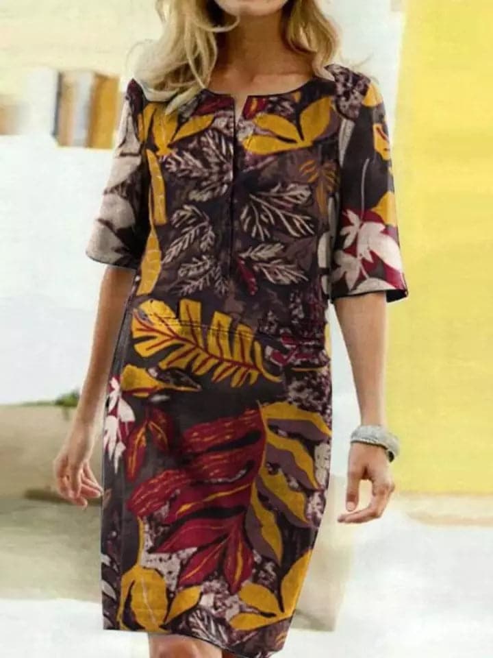 Fanny - Designer dress with half sleeves