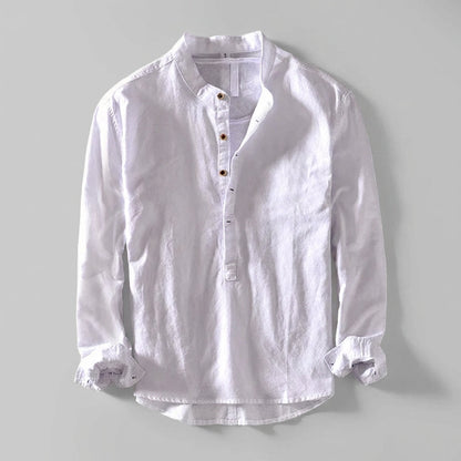 Relaxed Fit Henley Shirt for Men – Casual Comfort & Breathability