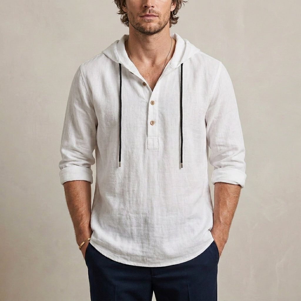 Relaxed Fit Hoodie Shirt for Men – Casual Comfort & Style