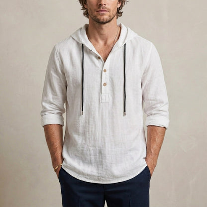 Relaxed Fit Hoodie Shirt for Men – Casual Comfort & Style
