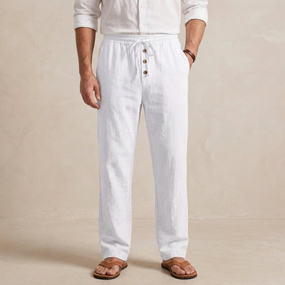 Relaxed Fit Drawstring Waist Trousers for Men – Comfortable Casual Style
