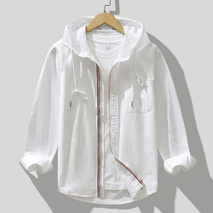 Relaxed Fit Hooded Shirt for Men – Casual Comfort & Style