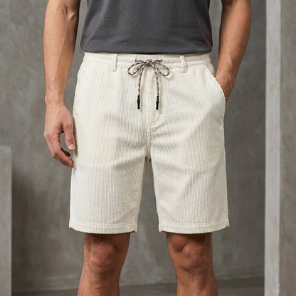 Corduroy Drawstring Shorts for Men – Relaxed Everyday Comfort