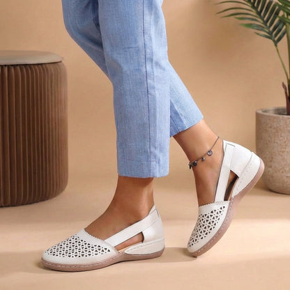 Breathable Cutout Comfort Flats for Women – Lightweight Everyday Style