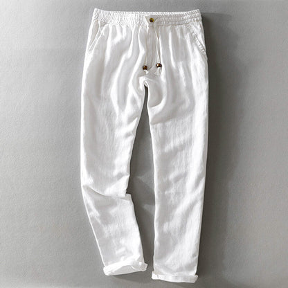 Relaxed Linen Drawstring Pants for Men – Breathable All-Day Comfort