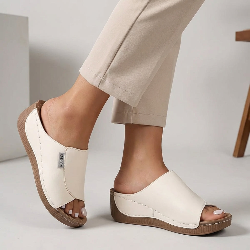 Orthopedic Wedge Slide Sandals for Women – Effortless Everyday Support