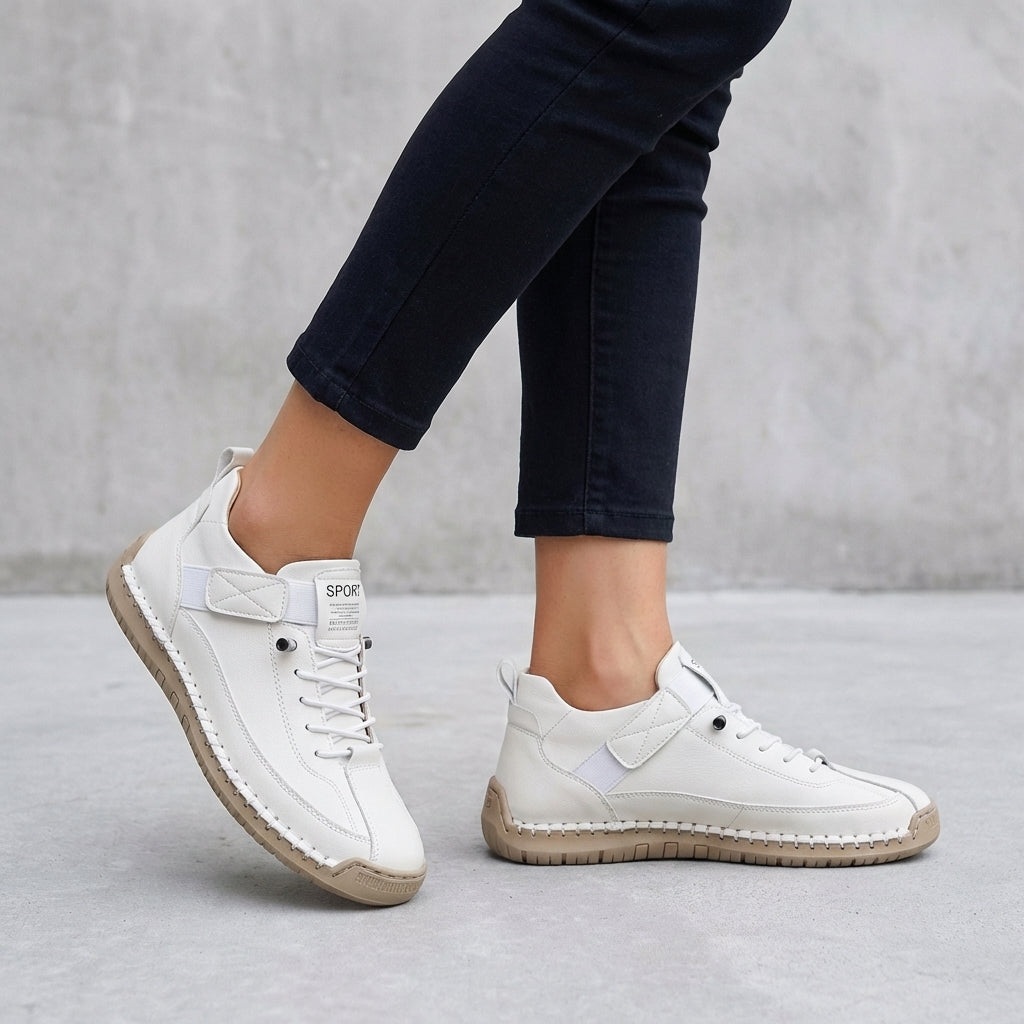 Casual Lace-Up Walking Sneakers for Women – Everyday Comfort & Versatile Style