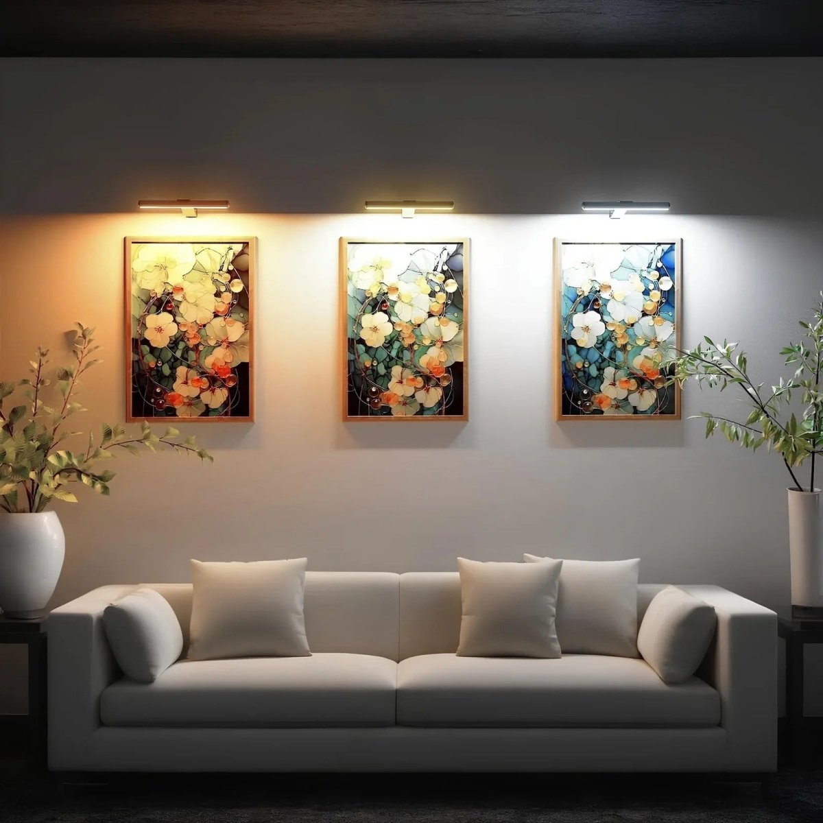 Modern Brushed Gold Wall Light with LED