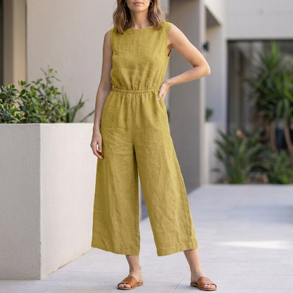 Sleeveless Wide Leg Jumpsuit for Women – Effortless Comfort & Modern Style