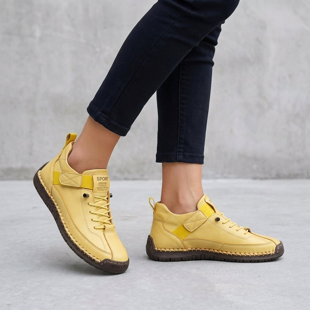 Casual Lace-Up Walking Sneakers for Women – Everyday Comfort & Versatile Style