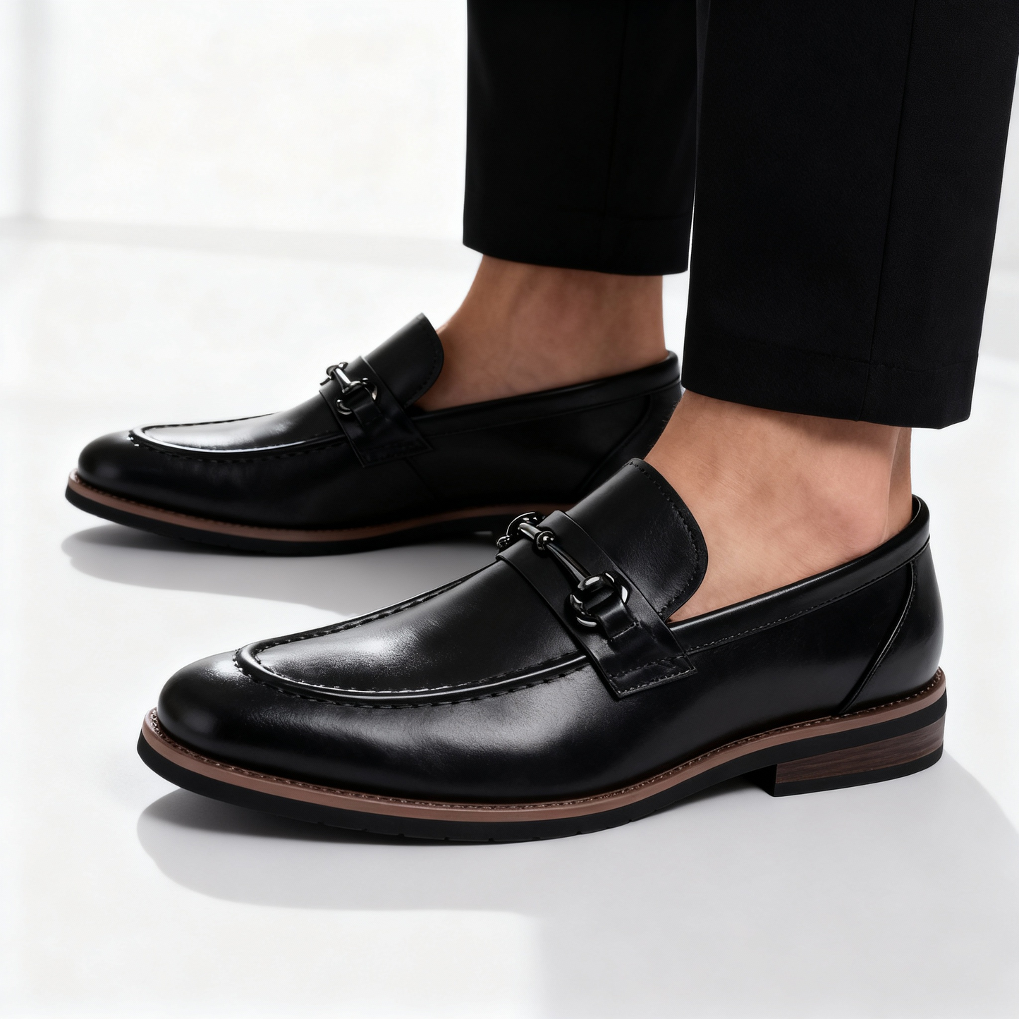 Oscar Slip-On Bit Loafers | Bit Detailing Moc Toe Loafers