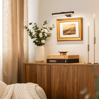 Minimalist Brushed Gold Picture Light