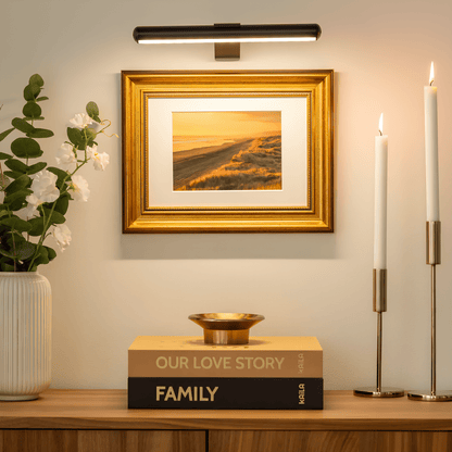 Minimalist Brushed Gold Picture Light