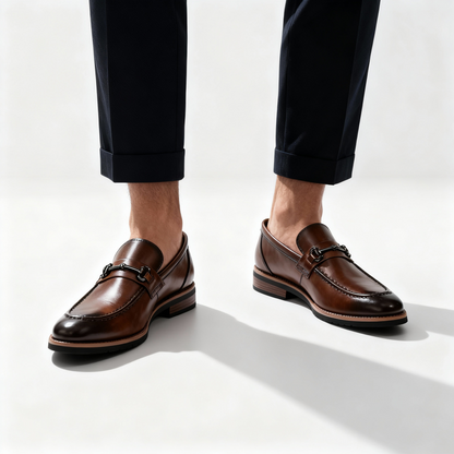 Oscar Slip-On Bit Loafers | Bit Detailing Moc Toe Loafers