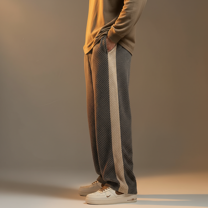 Lucas Relaxed Fit Sweatpants | Drawstring Waist Side Stripe Sweatpants
