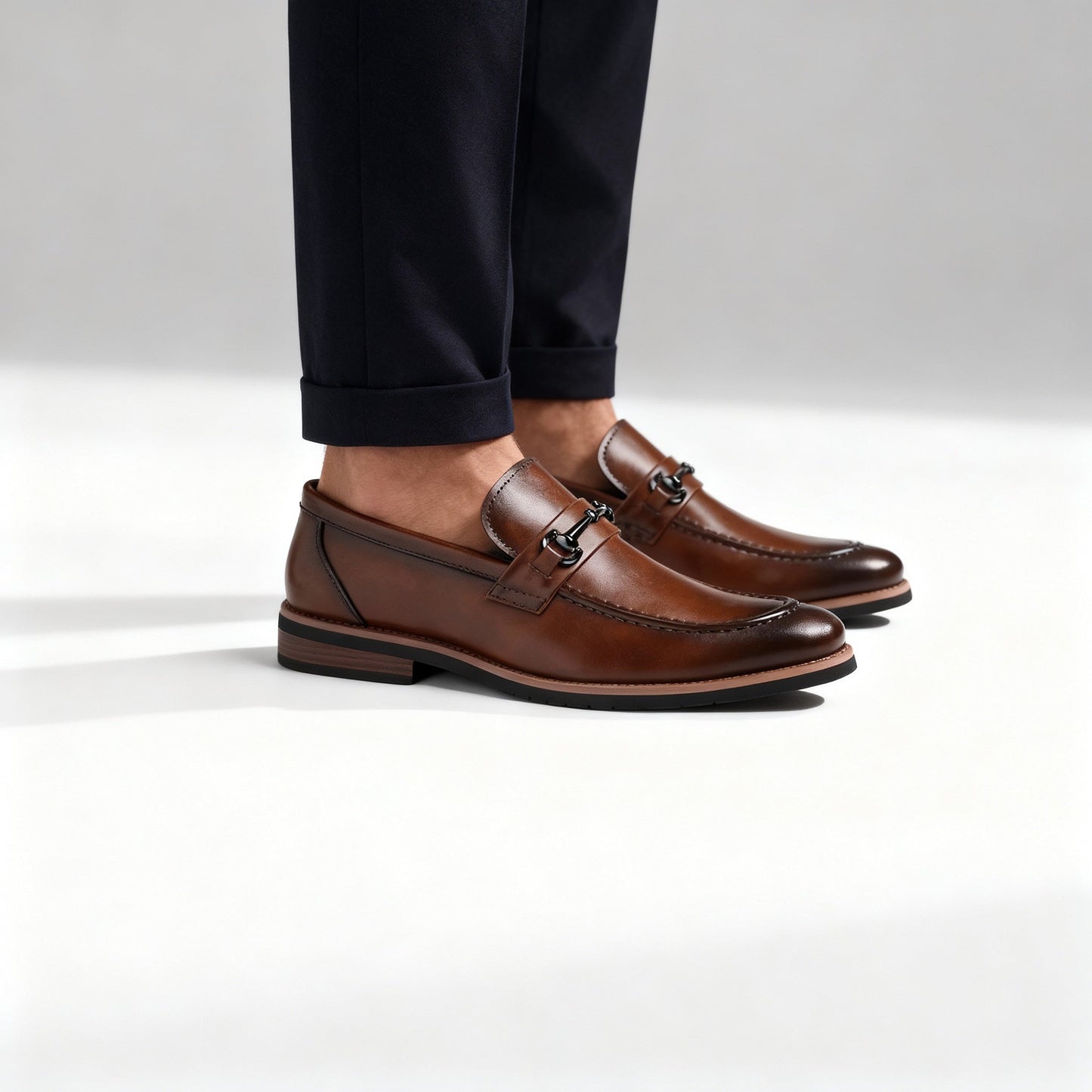 Oscar Slip-On Bit Loafers | Bit Detailing Moc Toe Loafers
