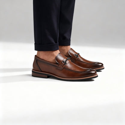 Oscar Slip-On Bit Loafers | Bit Detailing Moc Toe Loafers