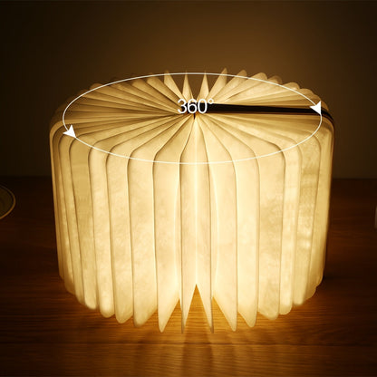 Foldable LED Book Lamp with Rechargeable Design