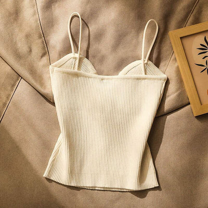 Ribbed Spaghetti Strap Cami Top for Women – Chic Everyday Style