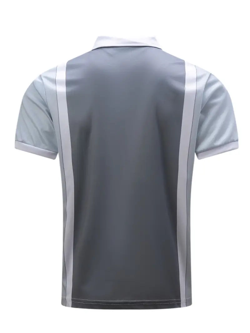 Men's Polo Shirt – Slim Fit – Short Zipper – Stretchable and Breathable Fabric