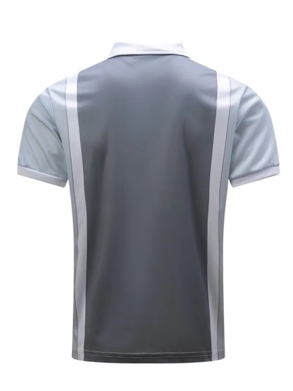 Men's Polo Shirt – Slim Fit – Short Zipper – Stretchable and Breathable Fabric