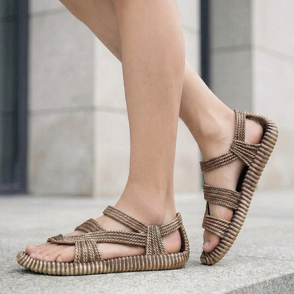 Woven Strap Sandals for Men – Flexible Comfort for Everyday Adventures
