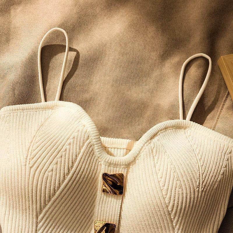 Ribbed Spaghetti Strap Cami Top for Women – Chic Everyday Style