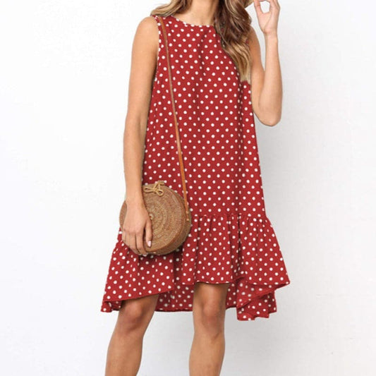 Ladina - Stylish summer dress with polka dot pattern
