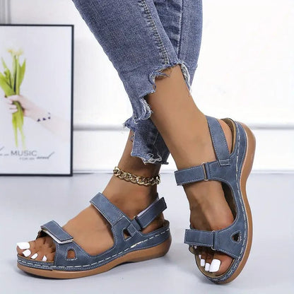 Women's Sandals - Open Toe - Adjustable Straps - Comfortable Sole - Everyday & Casual