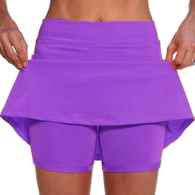 Women's Sports Skort - Elastic Waist - Breathable & Stretchable - Ideal for Training & Sports