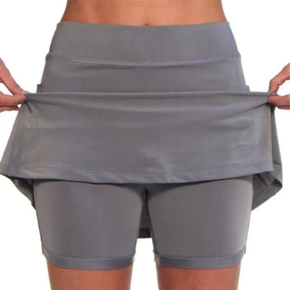 Women's Sports Skort - Elastic Waist - Breathable & Stretchable - Ideal for Training & Sports