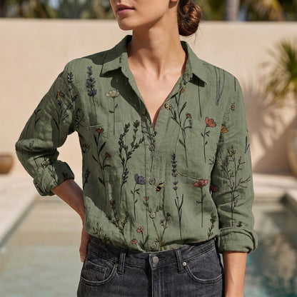 Relaxed Fit Bandana Print Blouse for Women – Stylish Casual Comfort