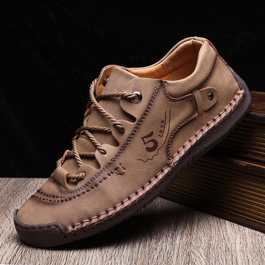 Men's Shoes - Low-Cut - Lace-Up - Comfortable and Stylish - Rubber Sole