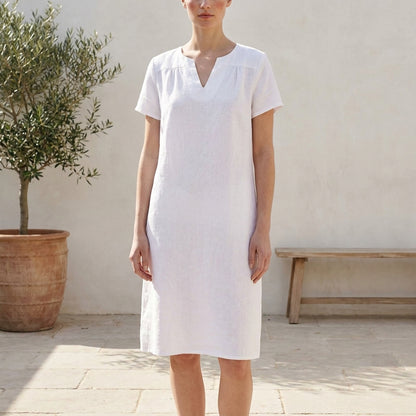 Relaxed Fit Dropped Shoulder Mini Dress for Women – Comfortable Casual Style