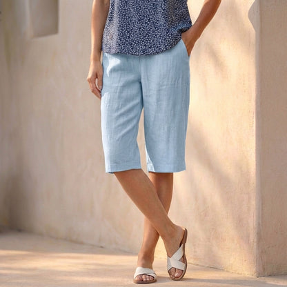 Relaxed Fit Mid-Thigh Shorts for Women – Casual Comfort & Function