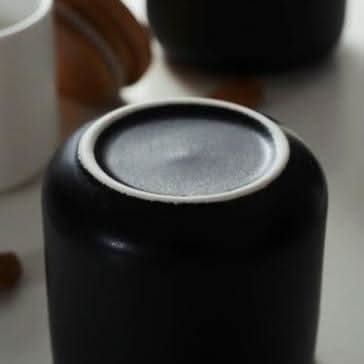 Minimalist Ceramic Bamboo Storage Canister