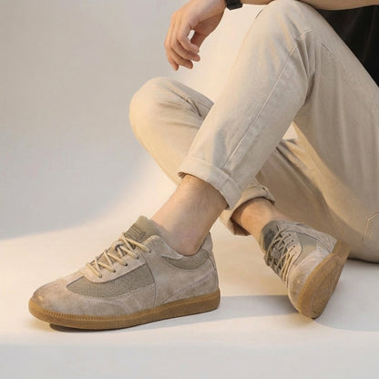 Low-Top Mesh Panel Sneakers for Men – Stylish & Comfortable