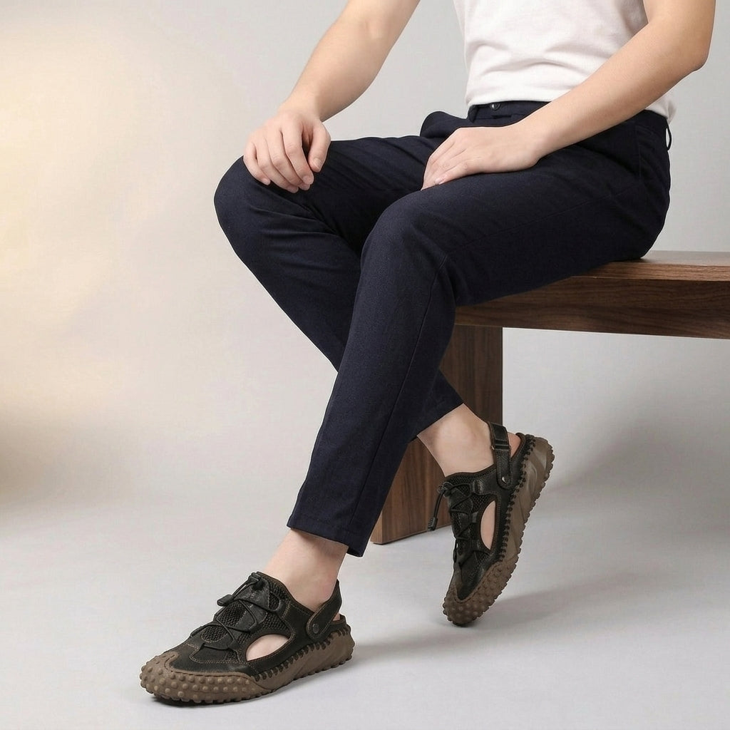 Orthopedic Closed Toe Sandals for Men – Supportive Durable Comfort