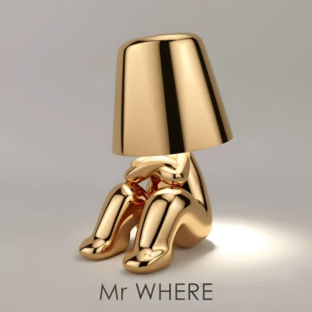 Modern Gold Figurine Table Lamp
