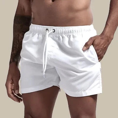 Men's Swim Shorts – Quick-Drying – Relaxed Fit – Elastic Waist with Drawstring