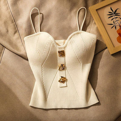 Ribbed Spaghetti Strap Cami Top for Women – Chic Everyday Style